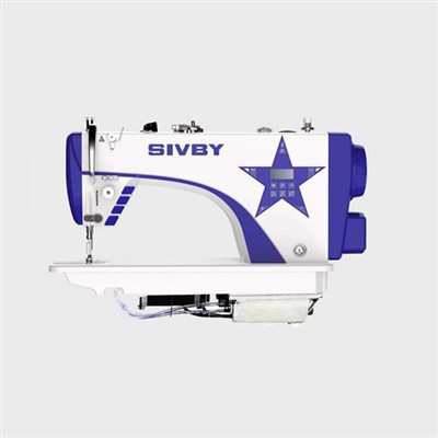 Průmyslový šicí stroj na knoflíkové dírky s prošíváním overlockem